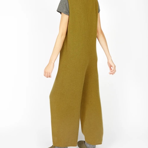 Irelands Eye Sanderling Jumpsuit, Merino Wool, Olive, Size Medium (US 6-8) - Picture 2 of 9